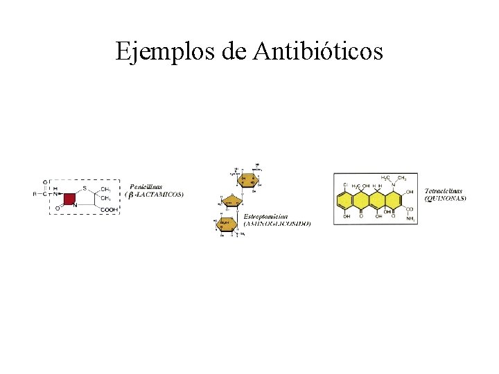 Ejemplos de Antibióticos 