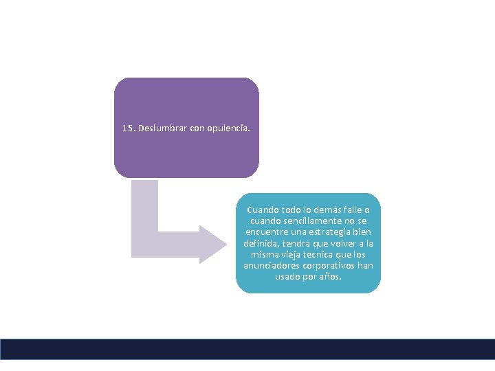 15. Deslumbrar con opulencia. Cuando todo lo demás falle o cuando sencillamente no se