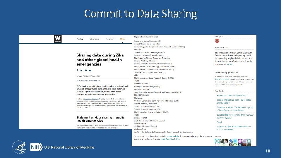 Commit to Data Sharing 18 