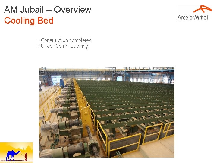 AM Jubail – Overview Cooling Bed • Construction completed • Under Commissioning 