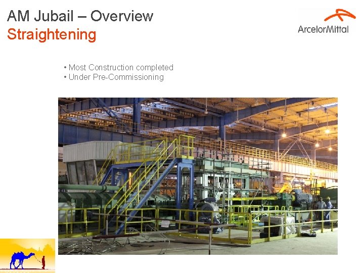 AM Jubail – Overview Straightening • Most Construction completed • Under Pre-Commissioning 