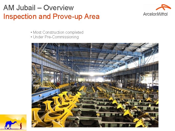 AM Jubail – Overview Inspection and Prove-up Area • Most Construction completed • Under