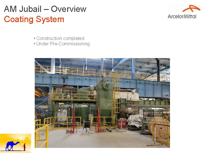 AM Jubail – Overview Coating System • Construction completed • Under Pre-Commissioning Coating System