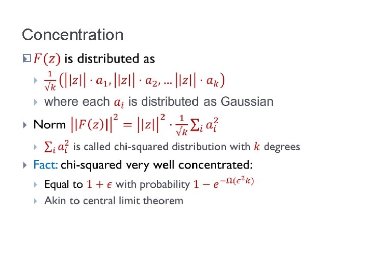 Concentration � Concentration �
