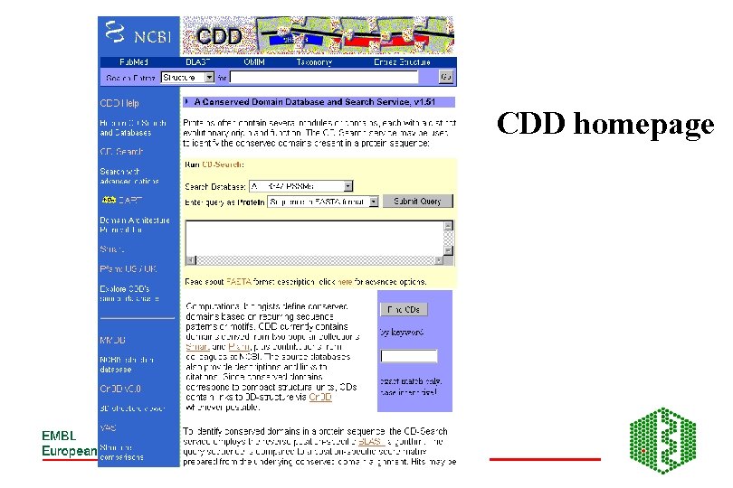CDD homepage 