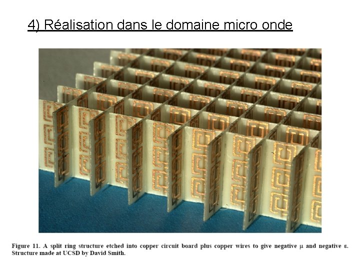 4) Réalisation dans le domaine micro onde 