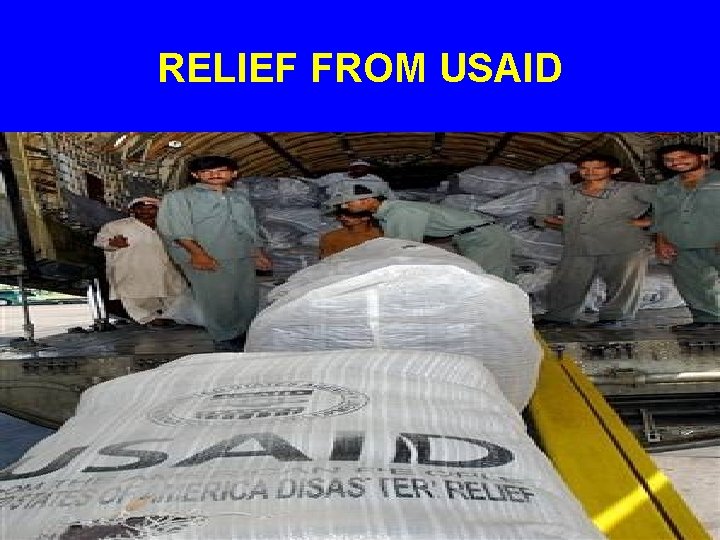 RELIEF FROM USAID 