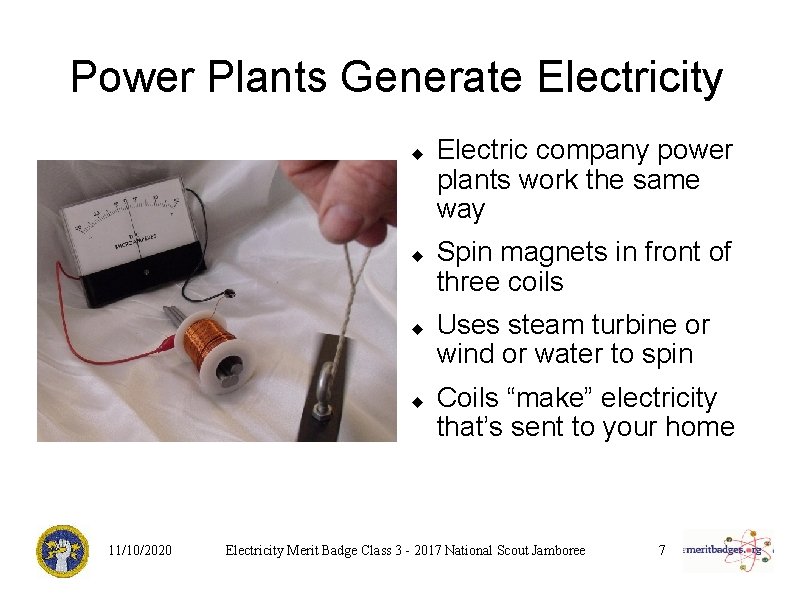 Power Plants Generate Electricity 11/10/2020 Electric company power plants work the same way Spin