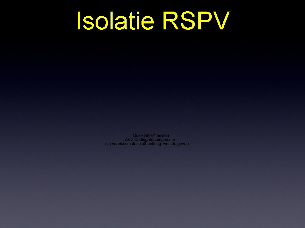 Isolatie RSPV 