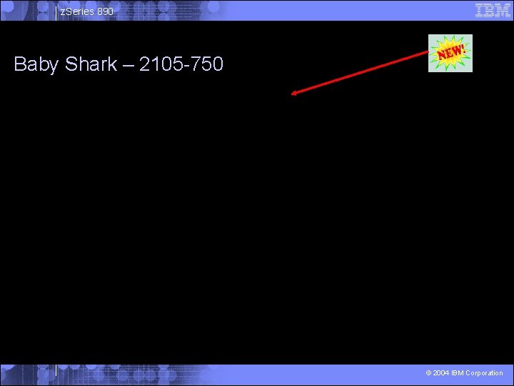 z. Series 890 Baby Shark – 2105 -750 © 2004 IBM Corporation 