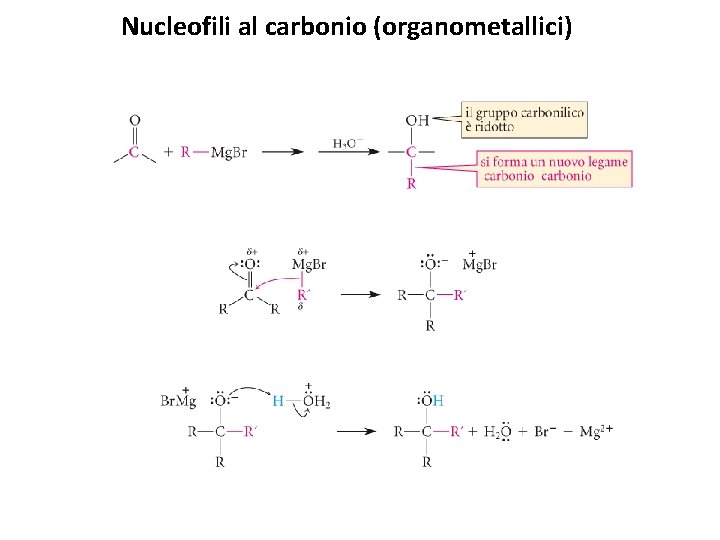 Nucleofili al carbonio (organometallici) 