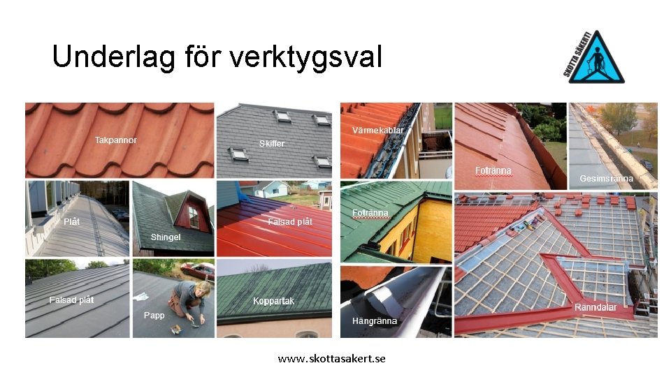 Underlag för verktygsval www. skottasakert. se 