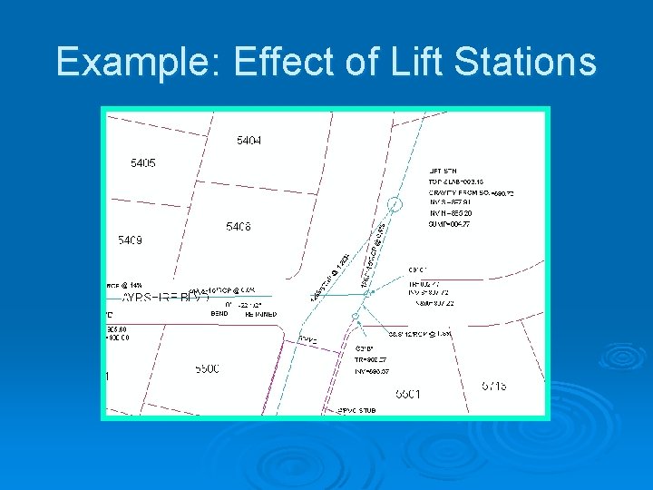 Example: Effect of Lift Stations Manually delineated boundary Stream modified DEM boundary 