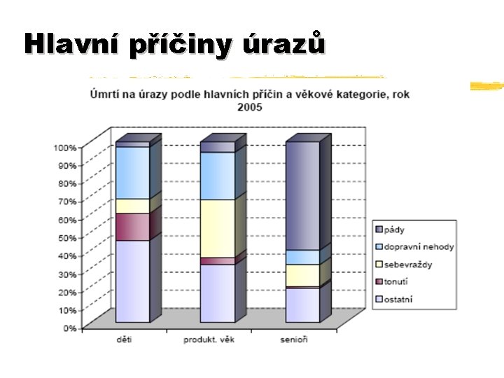 Hlavní příčiny úrazů 