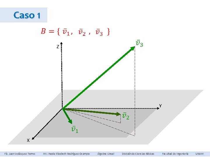 Caso 1 Z Y X Fís. Juan Velázquez Torres M. I. Paola Elizabeth Rodríguez