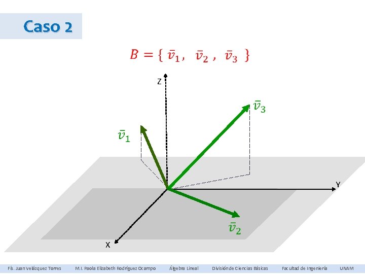 Caso 2 Z Y X Fís. Juan Velázquez Torres M. I. Paola Elizabeth Rodríguez