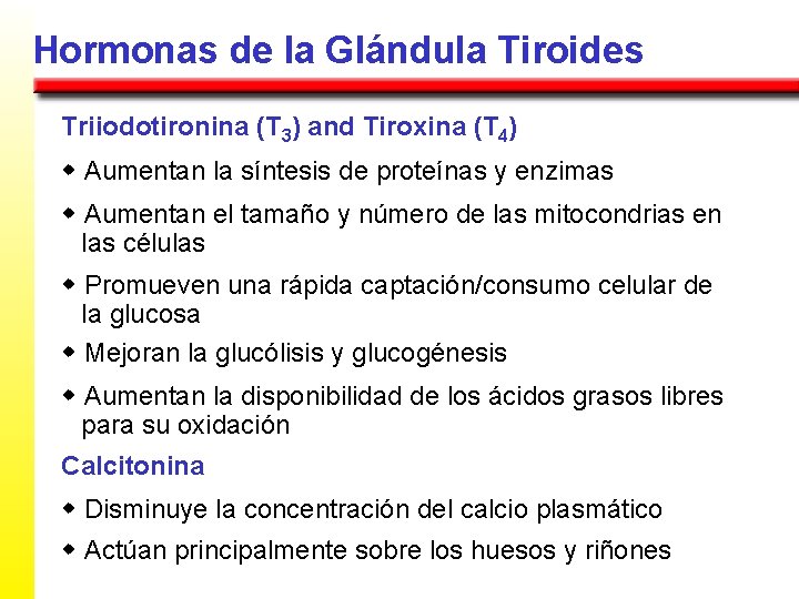 Hormonas de la Glándula Tiroides Triiodotironina (T 3) and Tiroxina (T 4) w Aumentan