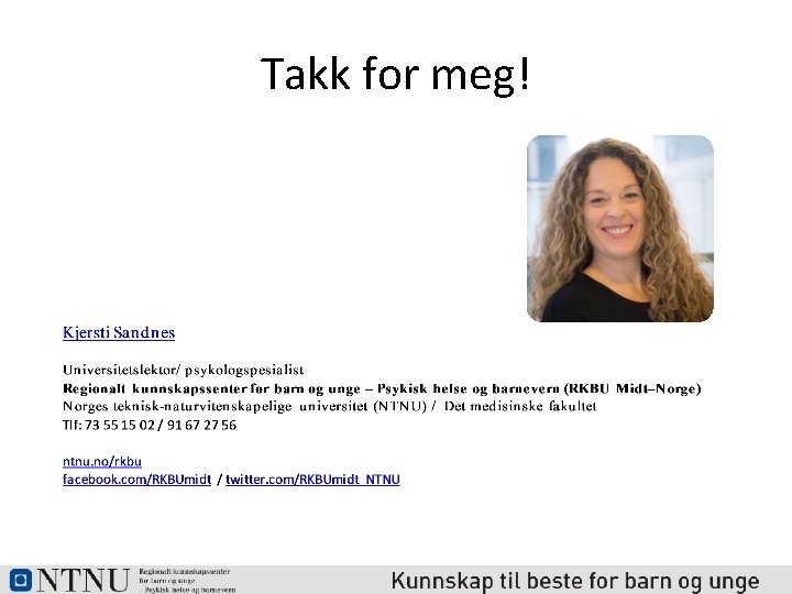 Takk for meg! 