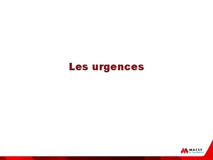 Les urgences 
