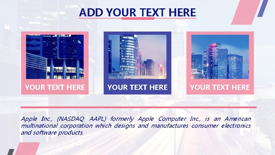 ADD YOUR TEXT HERE Apple Inc. , (NASDAQ: AAPL) formerly Apple Computer Inc. ,