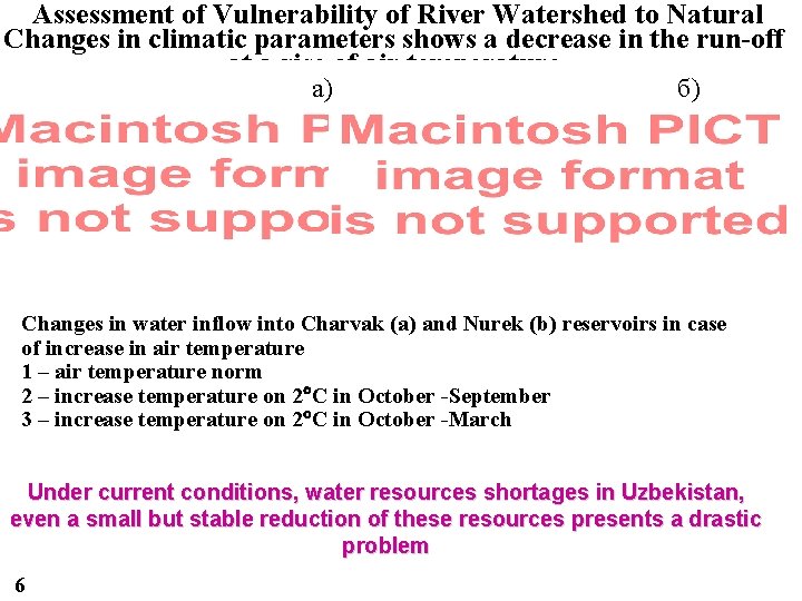  Assessment of Vulnerability of River Watershed to Natural Changes in climatic parameters shows