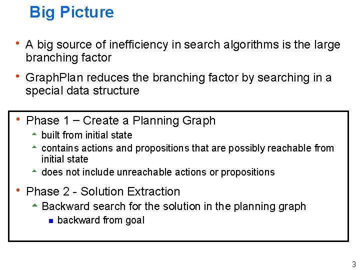 Graph Plan Alan Fern Based in part on