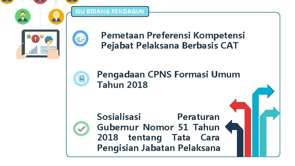 ISU BIDANG RENDAGUN Pemetaan Preferensi Kompetensi Pejabat Pelaksana Berbasis CAT Pengadaan CPNS Formasi Umum