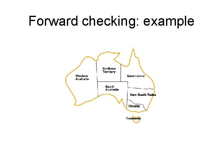 Forward checking: example 