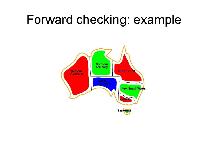 Forward checking: example 