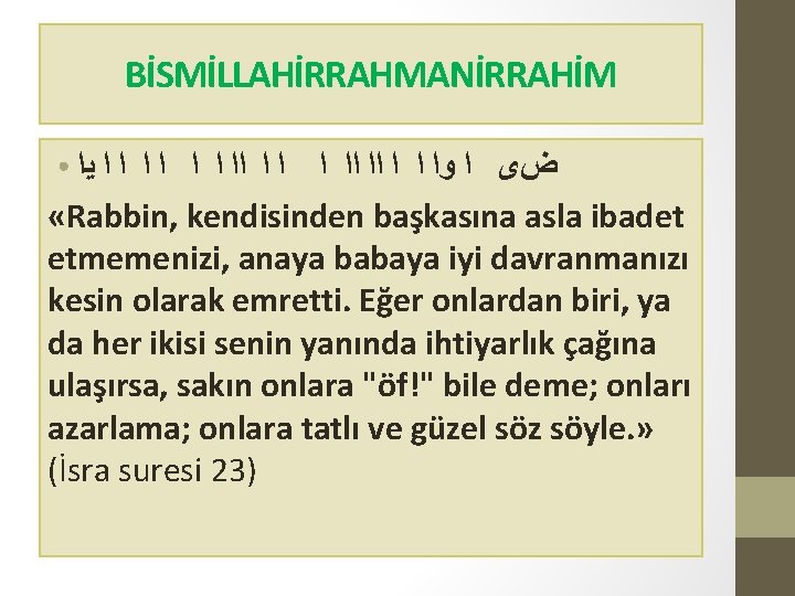 BİSMİLLAHİRRAHMANİRRAHİM ﺽﻯ ﺍ ﻭﺍ ﺍ ﺍ ﺍﺍ ﺍﺍ ﺍ ﺍ ﺍ ﺍ ﻳﺍ «Rabbin,