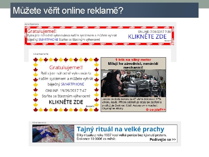 Můžete věřit online reklamě? 