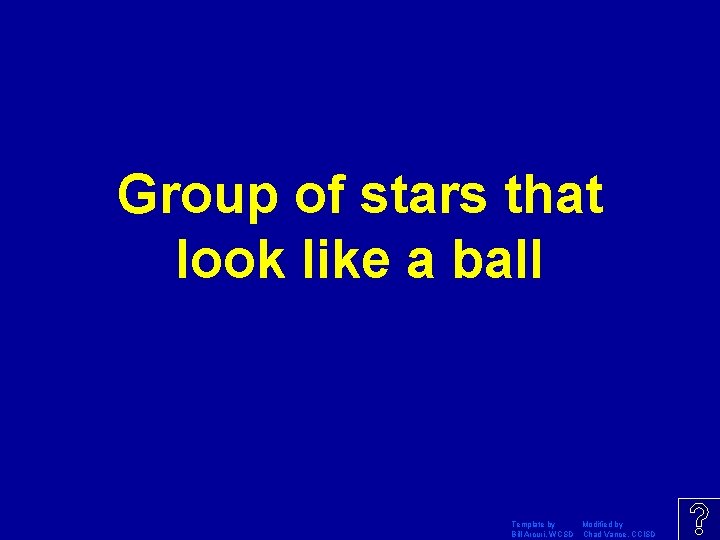 Group of stars that look like a ball Template by Modified by Bill Arcuri,