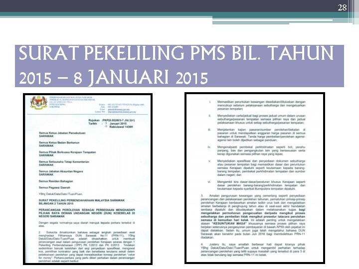 28 SURAT PEKELILING PMS BIL. TAHUN 2015 – 8 JANUARI 2015 