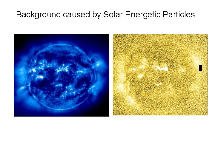 Background caused by Solar Energetic Particles 