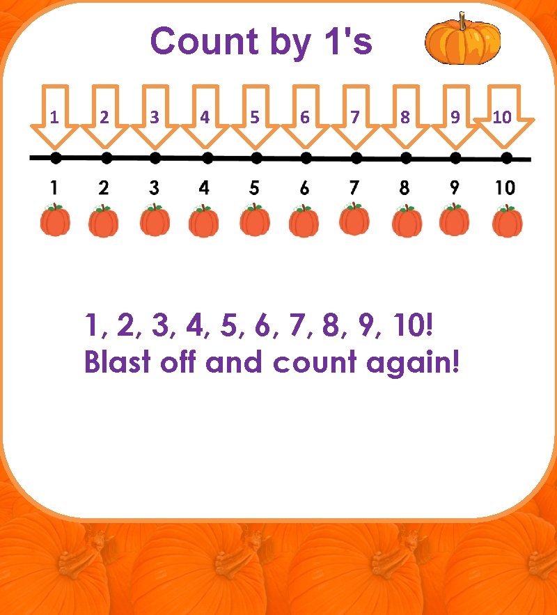 Count by 1's 1 2 3 4 5 6 7 8 9 1, 2,