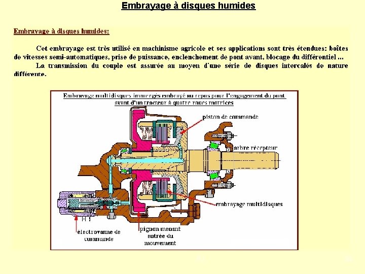 Embrayage à disques humides PJ 34 