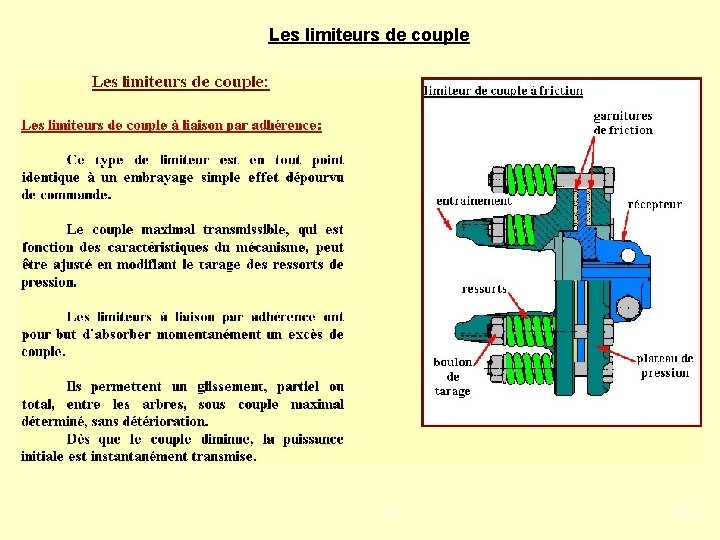 Les limiteurs de couple PJ 63 