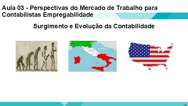 Aula 03 - Perspectivas do Mercado de Trabalho para Contabilistas Empregabilidade Surgimento e Evolução