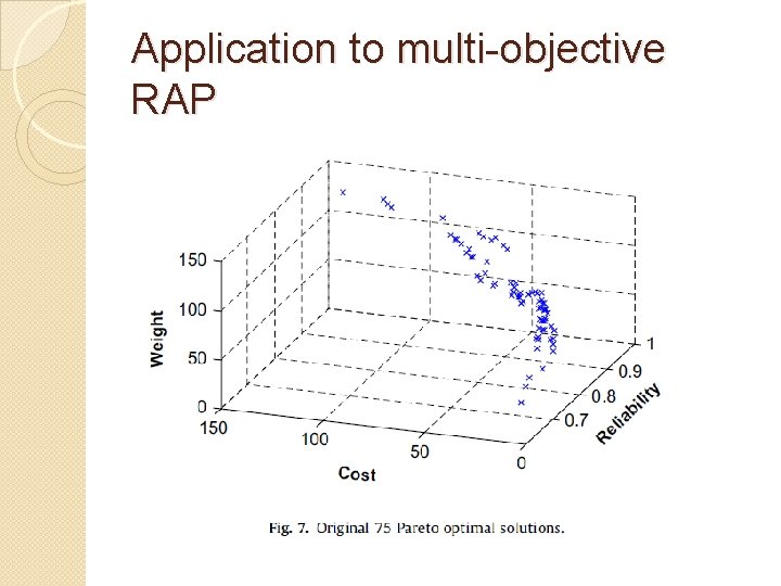 Application to multi-objective RAP 