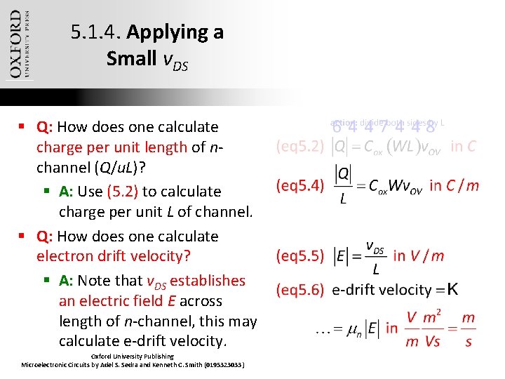 5. 1. 4. Applying a Small v. DS § Q: How does one calculate