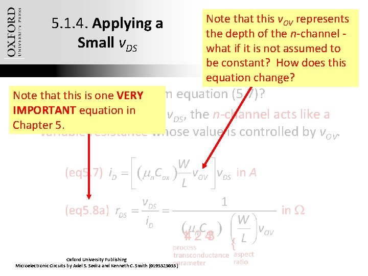 5. 1. 4. Applying a Small v. DS Note that this v. OV represents