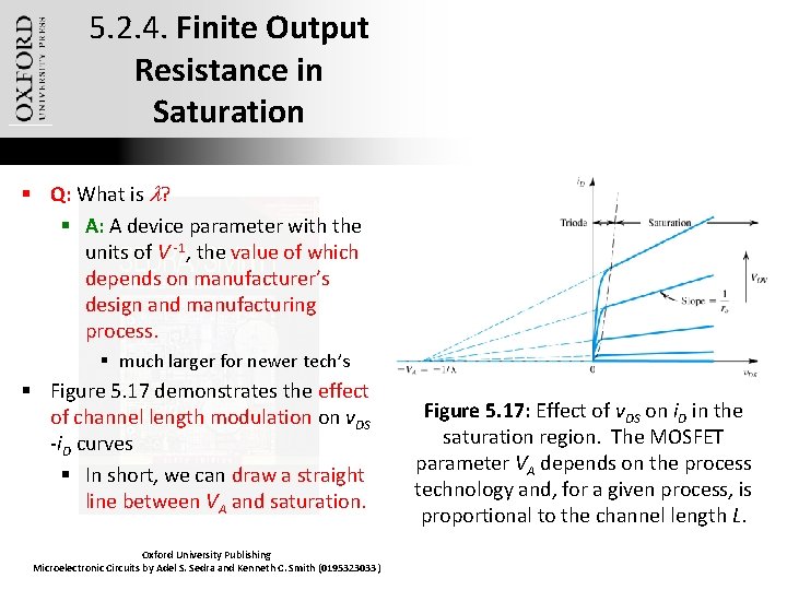 5. 2. 4. Finite Output Resistance in Saturation § Q: What is l? §