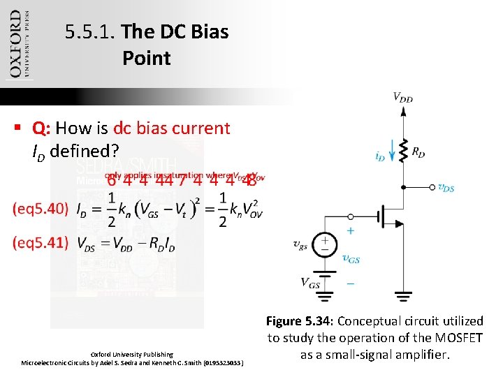 5. 5. 1. The DC Bias Point § Q: How is dc bias current