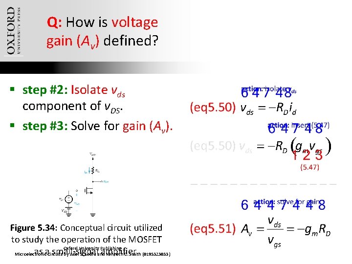 Q: How is voltage gain (Av) defined? § step #2: Isolate vds component of