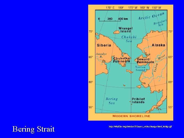 Bering Strait http: //whyfiles. org/shorties/202 mass_extinct/images/land_bridge. gif 