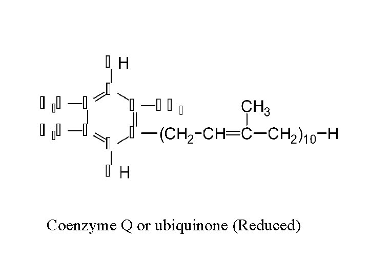 Coenzyme Q or ubiquinone (Reduced) Coenzyme Q or ubiquinone (Reduced)