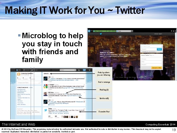 Making IT Work for You ~ Twitter § Microblog to help you stay in