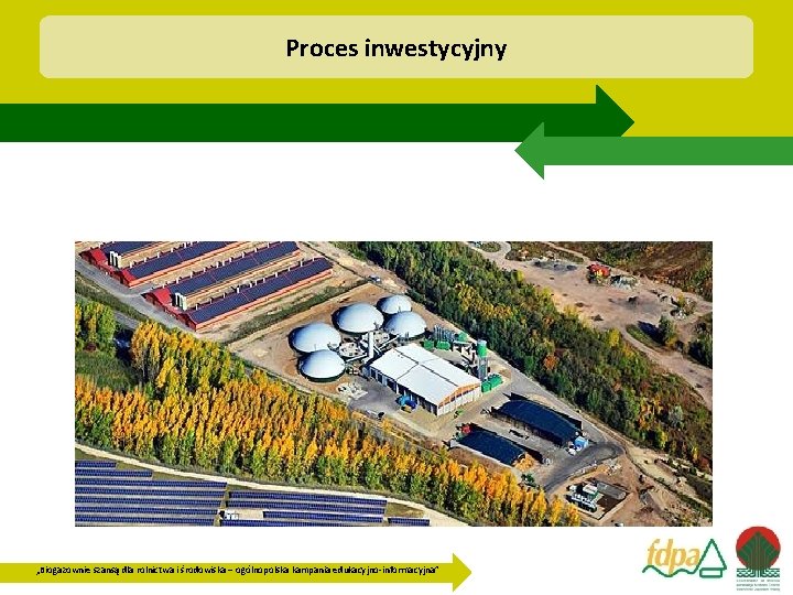 Proces inwestycyjny „Biogazownie szansą dla rolnictwa i środowiska – ogólnopolska kampania edukacyjno-informacyjna” 