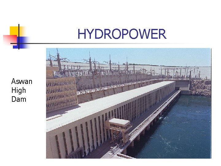 HYDROPOWER Aswan High Dam 