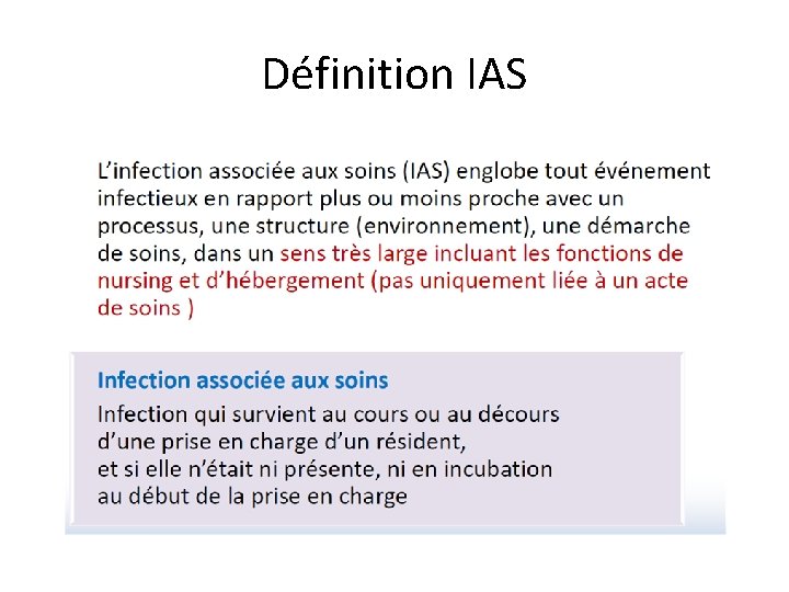 Définition IAS 